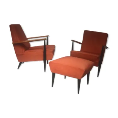 fauteuils et ottoman