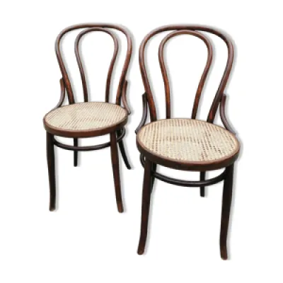 Paire de chaises bistrot - authentique