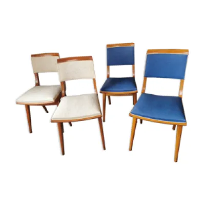 Set de 4 chaises 1950 - pieds