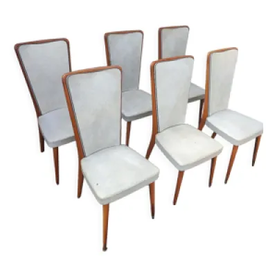 6 chaises vintage époque