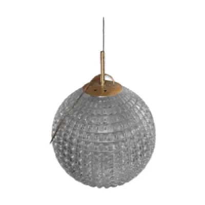 Lampe suspension boule - holophane 1960