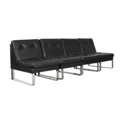 Minimalist german leather - sofa