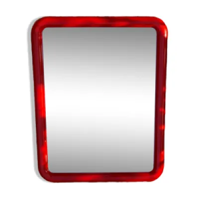 Miroir rectangulaire - rouge