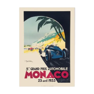 Affiche Vintage Grand - monaco