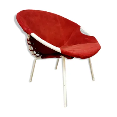 fauteuil ballon vintage - rouge