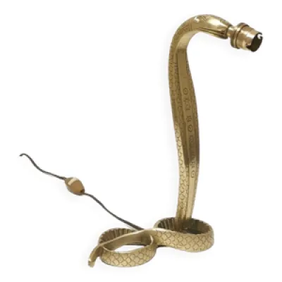Lampe en bronze cobra