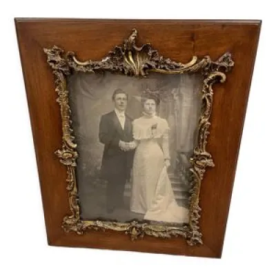 Cadre avec photo de mariage