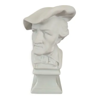 Buste Wagner en porcelaine
