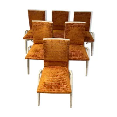 set de 6 chaises en bois