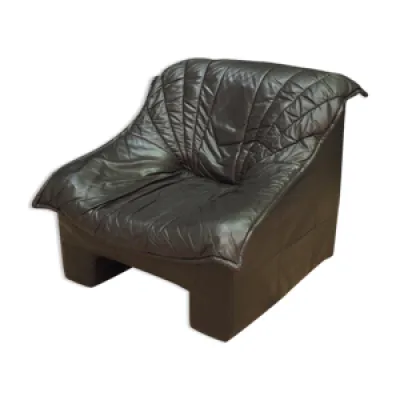fauteuil années 60-70 - cuir