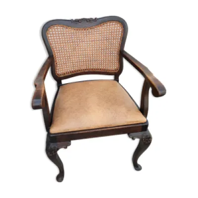 fauteuil de bureau cannelés - cuir