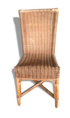 chaise rotin vintage