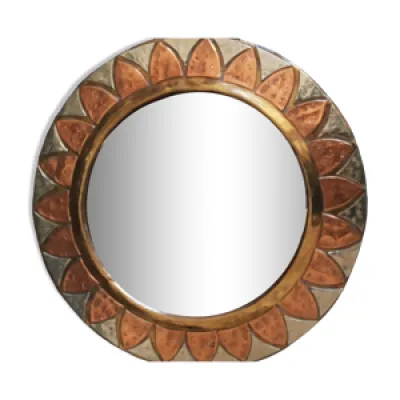 Miroir ancien laiton - bronze
