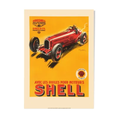 Affiche Vintage - shell