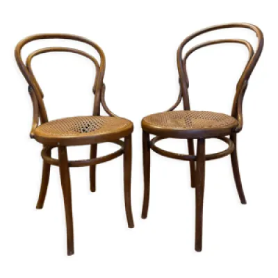 Chaises bistrot cannage