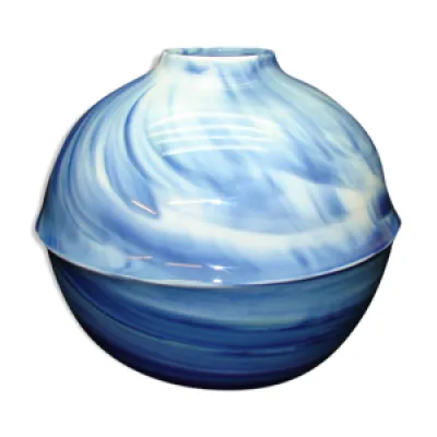 vase bleu Tharaud Limoges