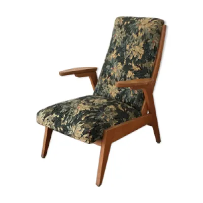 fauteuil vintage 60 refait - tapisserie