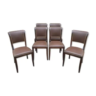 6 chaises 1950 vintage
