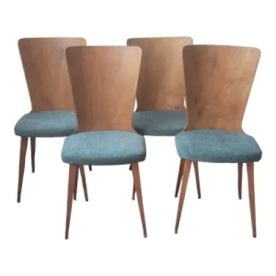 4 chaises vintage style - baumann bois