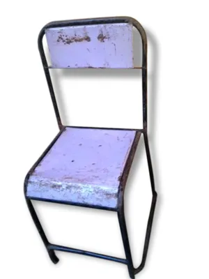 chaise vintage en métal