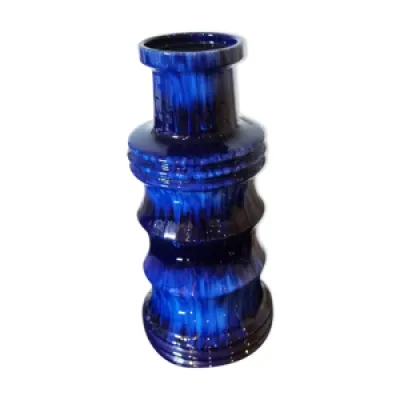 Vase XL pagode vintage - bleu