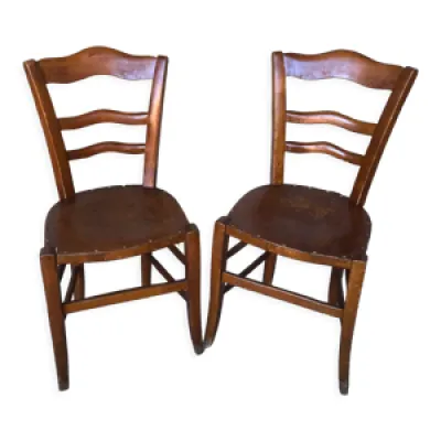 Paire de chaises bistrot - luterma bois