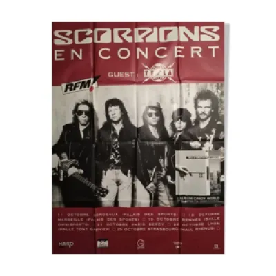 Affiche concert Scorpion - 120x160