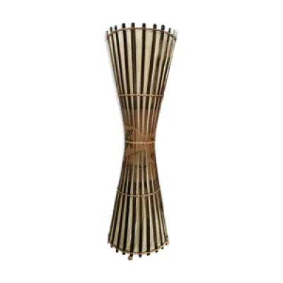 Lampadaire vintage bambou