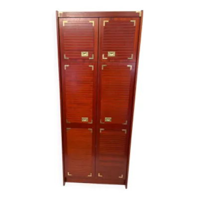 Armoire haute a 2 corps - style marin