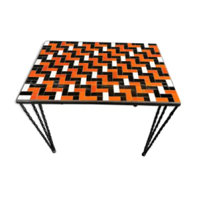 Table basse rectangulaire - mosaique