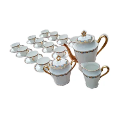 Service à café 12 tasses - bernardaud porcelaine
