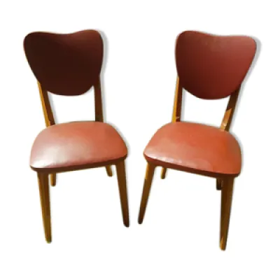 Paire de chaises type - 1960