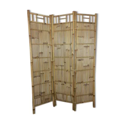 Paravent en bambou vintage - panneaux