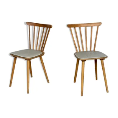 Paire de chaise bistrot - 1960 blanc