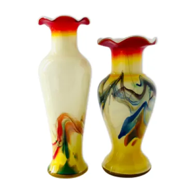 Duo de vases vintage - verre