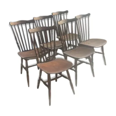 Série de 6 chaises modèle - baumann