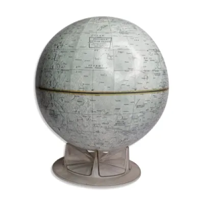 Globe lunaire vintage - socle
