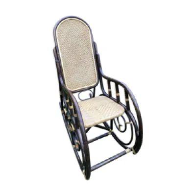 Rocking-chair rotin et - cannage