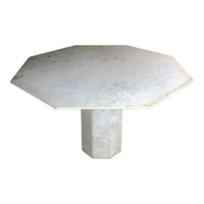Table octogonale en marbre - 1970