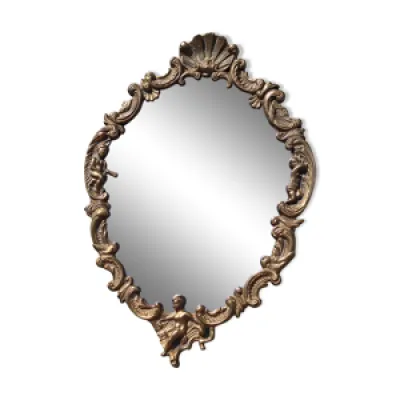 miroir vintage en laiton