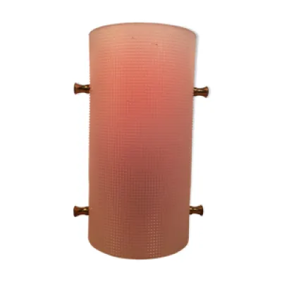 Lampe orange space age - cylindrique