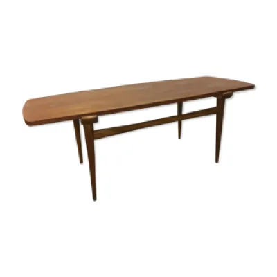 Table basse rectangulaire - 1960 teck