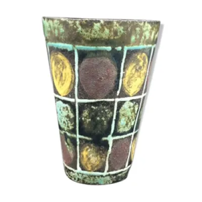Vase en céramique signé - accolay 60