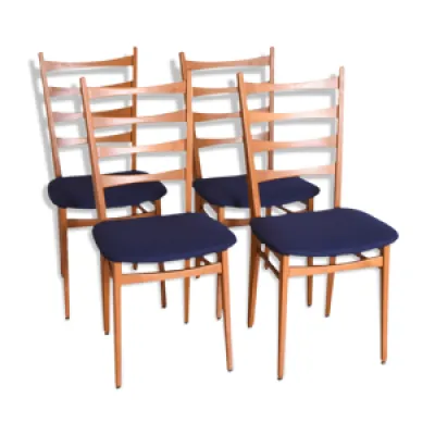 Ensemble de quatre chaises - 1960 allemagne