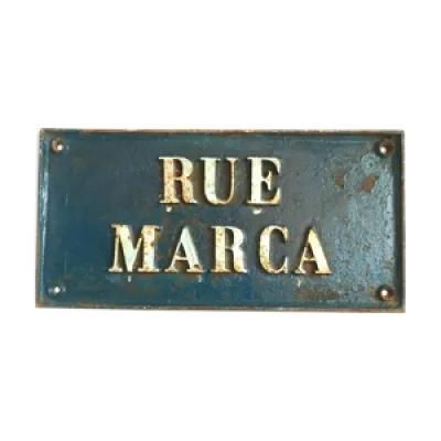 plaque de rue vintage