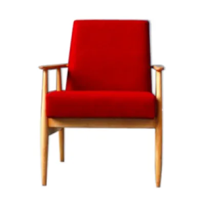 fauteuil vintage des - rouge