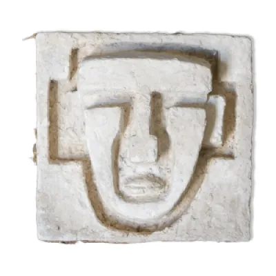 Sculpture en plâtre - visage