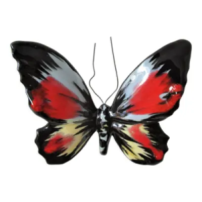Papillon céramique émaillage - polychrome