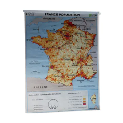 Carte scolaire poster - france
