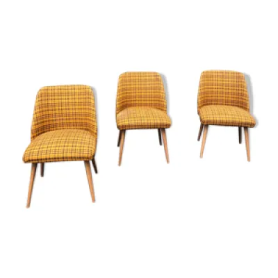 lot de 3 fauteuils vintage, - 1960
